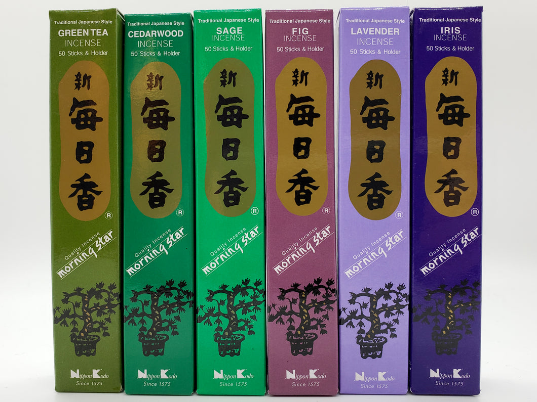 Morning Star Japanese Incense (Cool Colors)