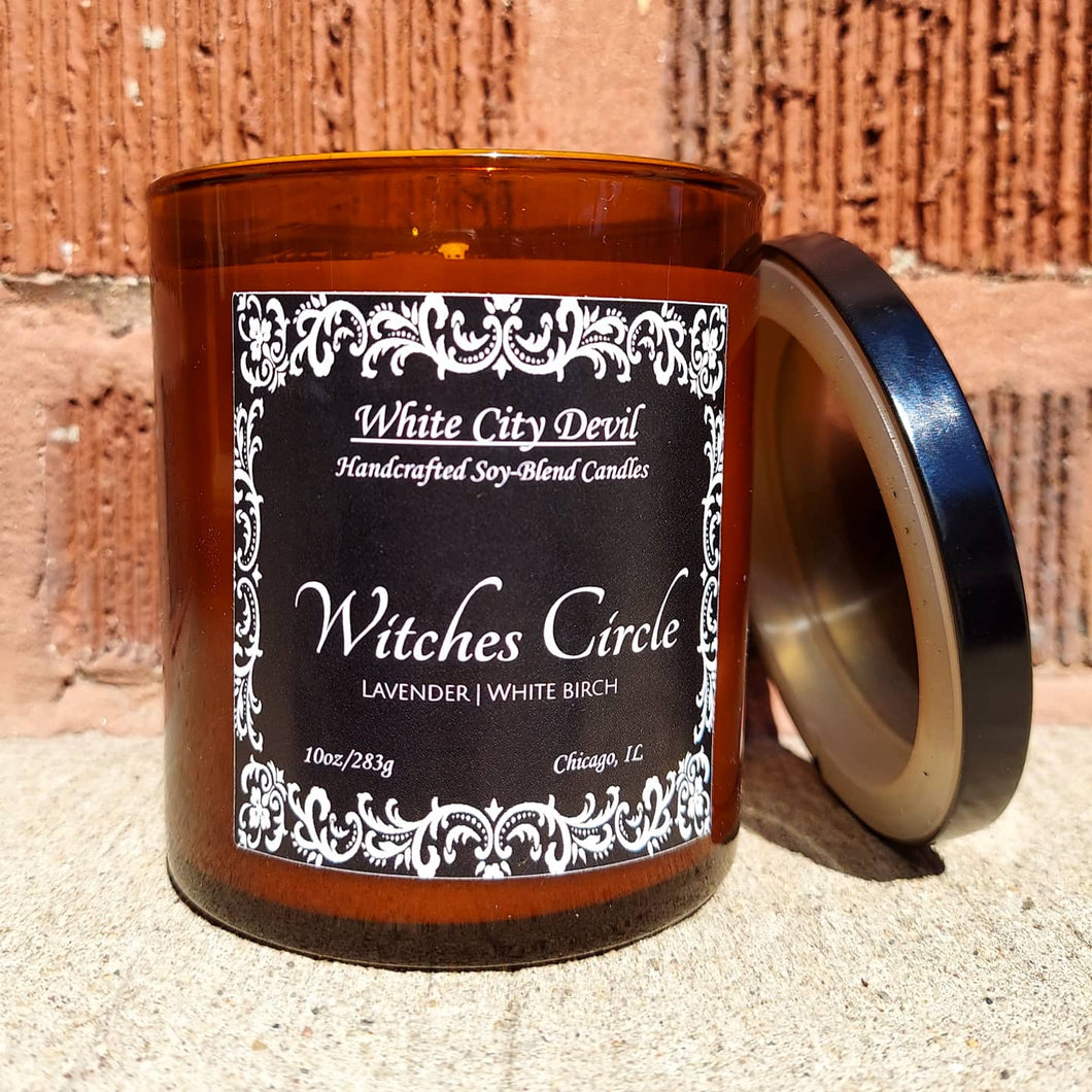 Witches Circle | White Birch | Lavender | 10oz Soy Candle