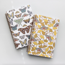 Gingko + Tiger Moth Spiral Bound Notebook