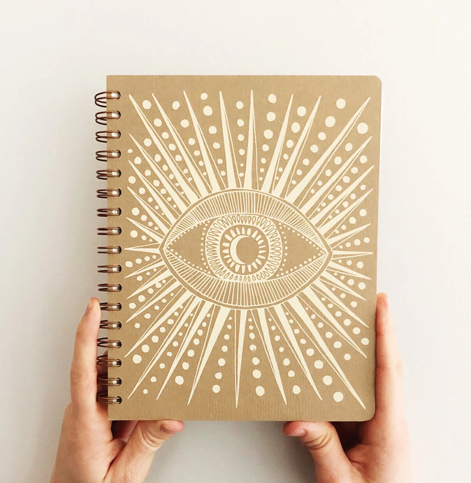 Seeing Eye Journal in Oak Brown (Blank)