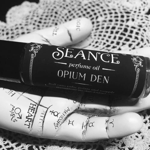 Seance: Opium Den (Frankincense and Myrrh, cream, orange blossom, cedarwood, patchouli) Perfume Oil