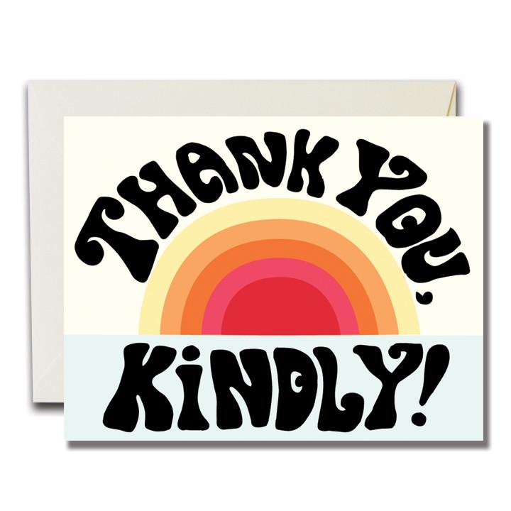 Thank You, Kindly! Card (Blank Inside)
