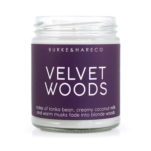 Velvet Woods Candle - Holiday Scented Soy Wax Candle