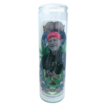 "Saint Redheaded Stranger" Willie Nelson Altar Candle